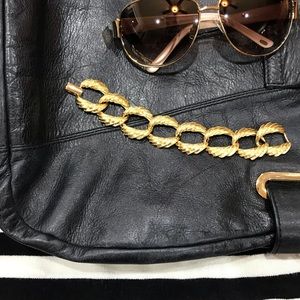 Napier Chunky Chain Link Gold Bracelet